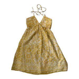 SHOSHANNA YELLOW/WHITE SHIFT DRESS